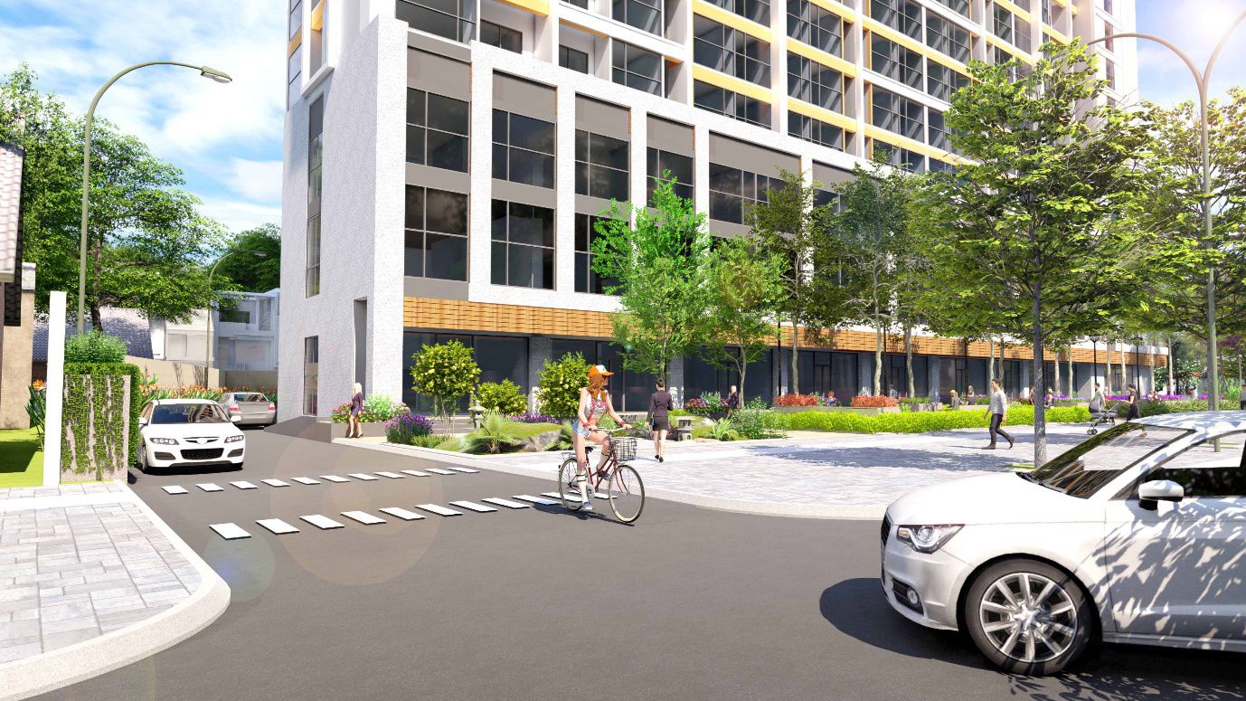 Không gian sống xanh và rộng rãi tại Apec Aqua Park