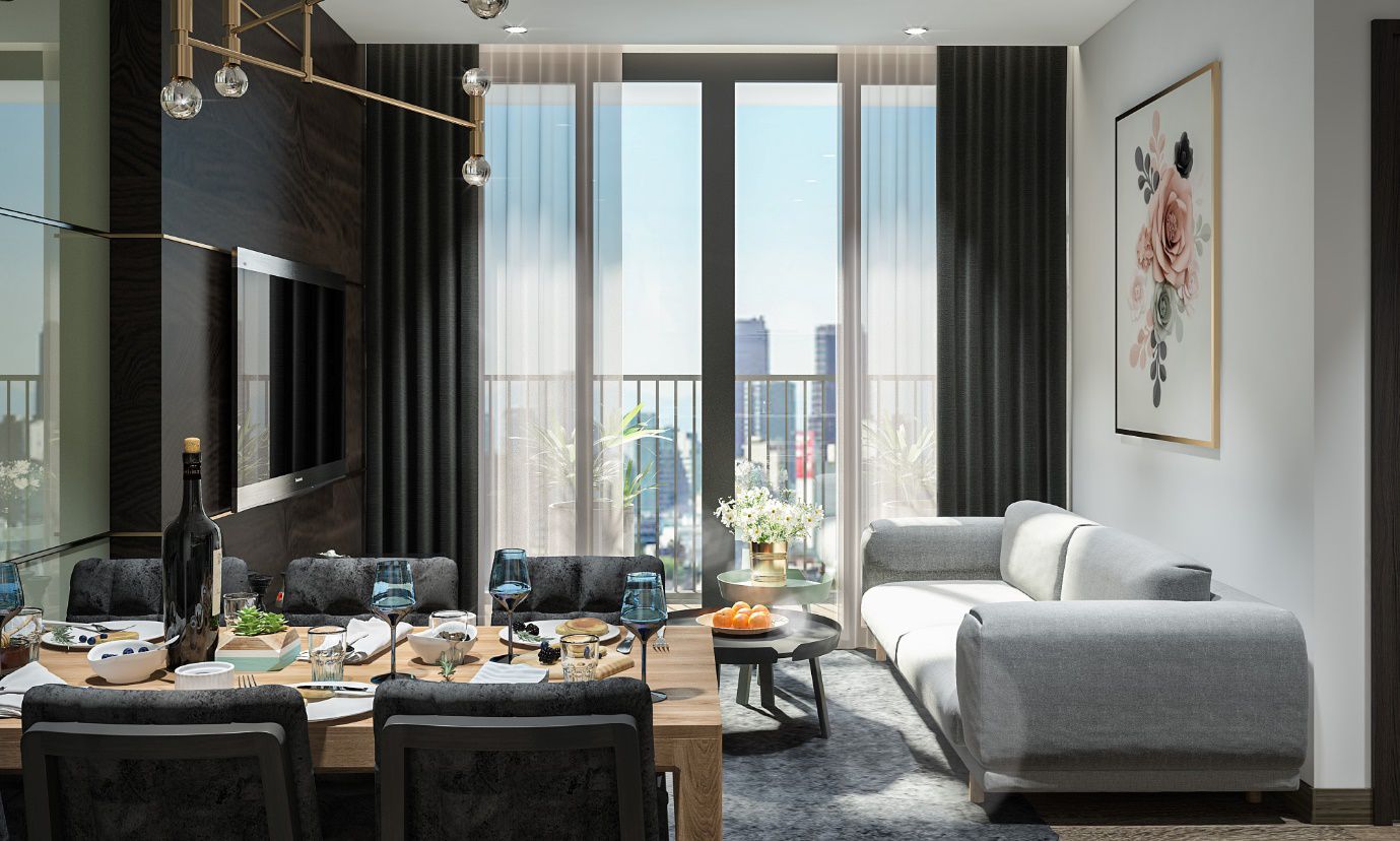 Nội thất sang trọng tại căn hộ Apec Aqua Park