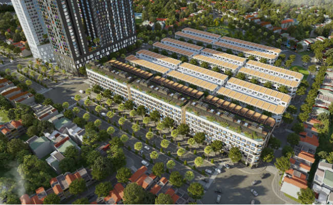 Shophouse tại dự án được sở hữu lâu dài.