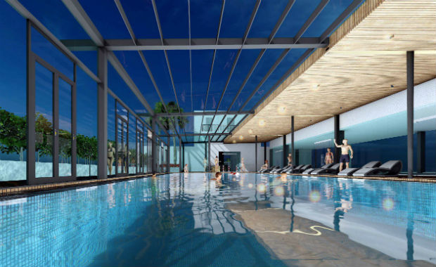 Bể bơi bốn mùa ion khoáng nóng đầu tiên tại Bắc Giang