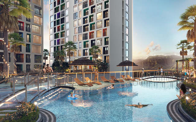 Bể bơi vô cực tại Apec Diamond Park Bể bơi vô cực tại Apec Diamond Park